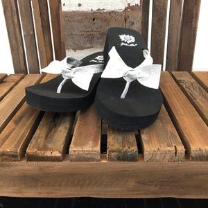 Yellow Box Strut Sandals